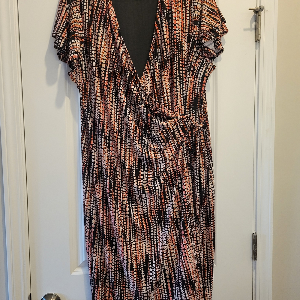 Multicolor Wrap Dress